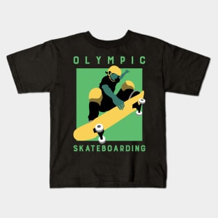 Olympic skateboarding Kids T-Shirt